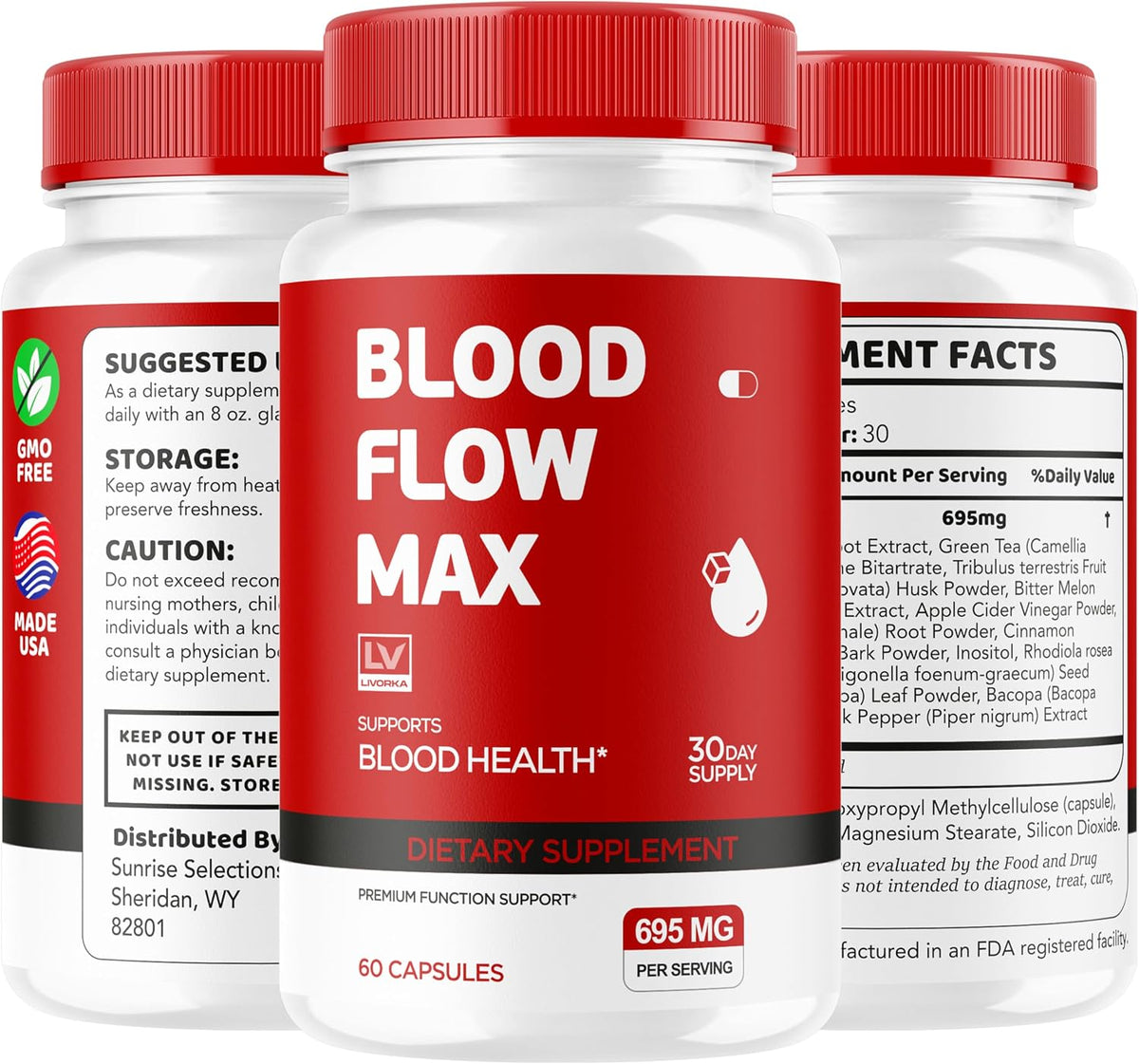 LIVORKA Blood Flow Max Capsules – Blood Support Supplement (60 Capsules) - görsel 9