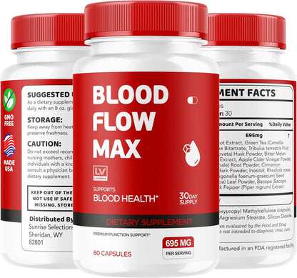 LIVORKA Blood Flow Max Capsules – Blood Support Supplement (60 Capsules)