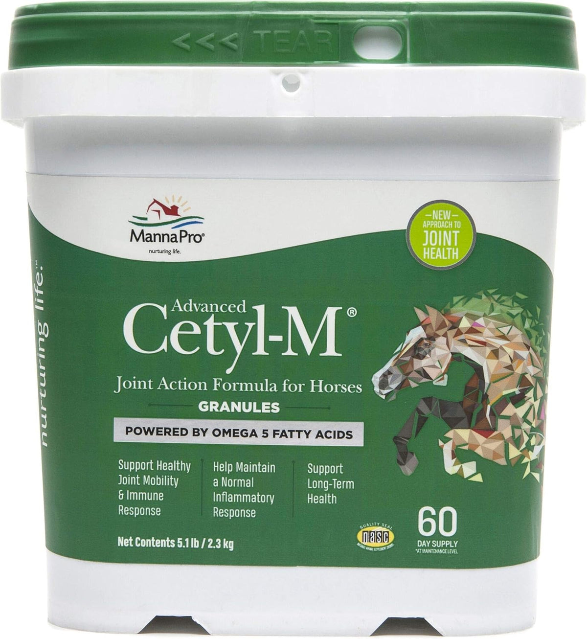 Manna Pro Cetyl-M Joint Supplement for Horses, Omega-5 Fatty Acids, Supports Mobility, Flexibility and Joint Health (5.1 kg) - görsel 8