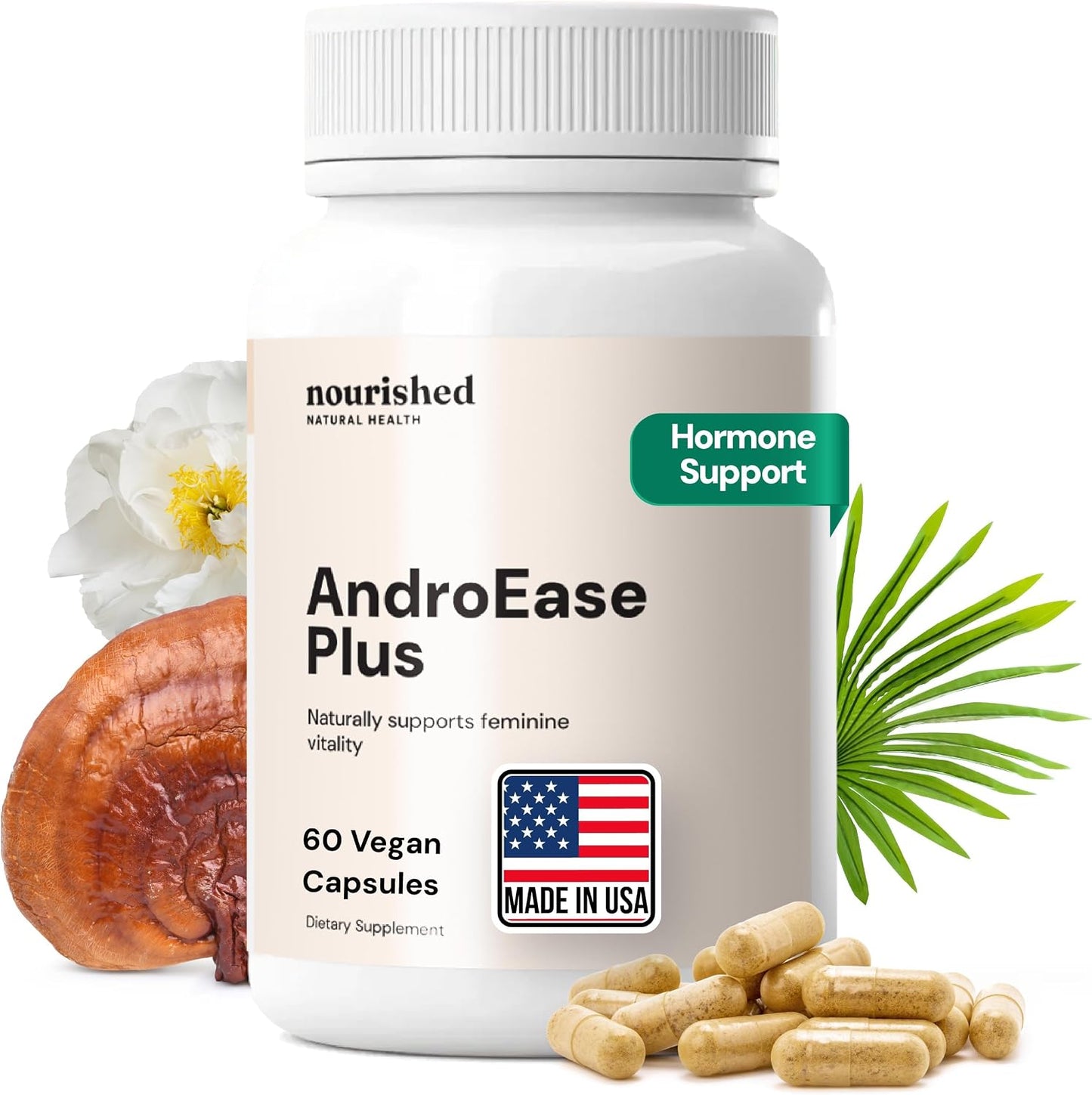 Nourished AndroEase Plus - Vegan Hormone Balance for Women - görsel 1