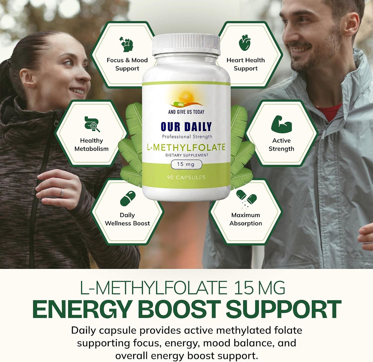 Our Daily Vites L-Methylfolate 15mg – Active 5-MTHF Methylated Folate Supplement, 90 Capsules - görsel 4
