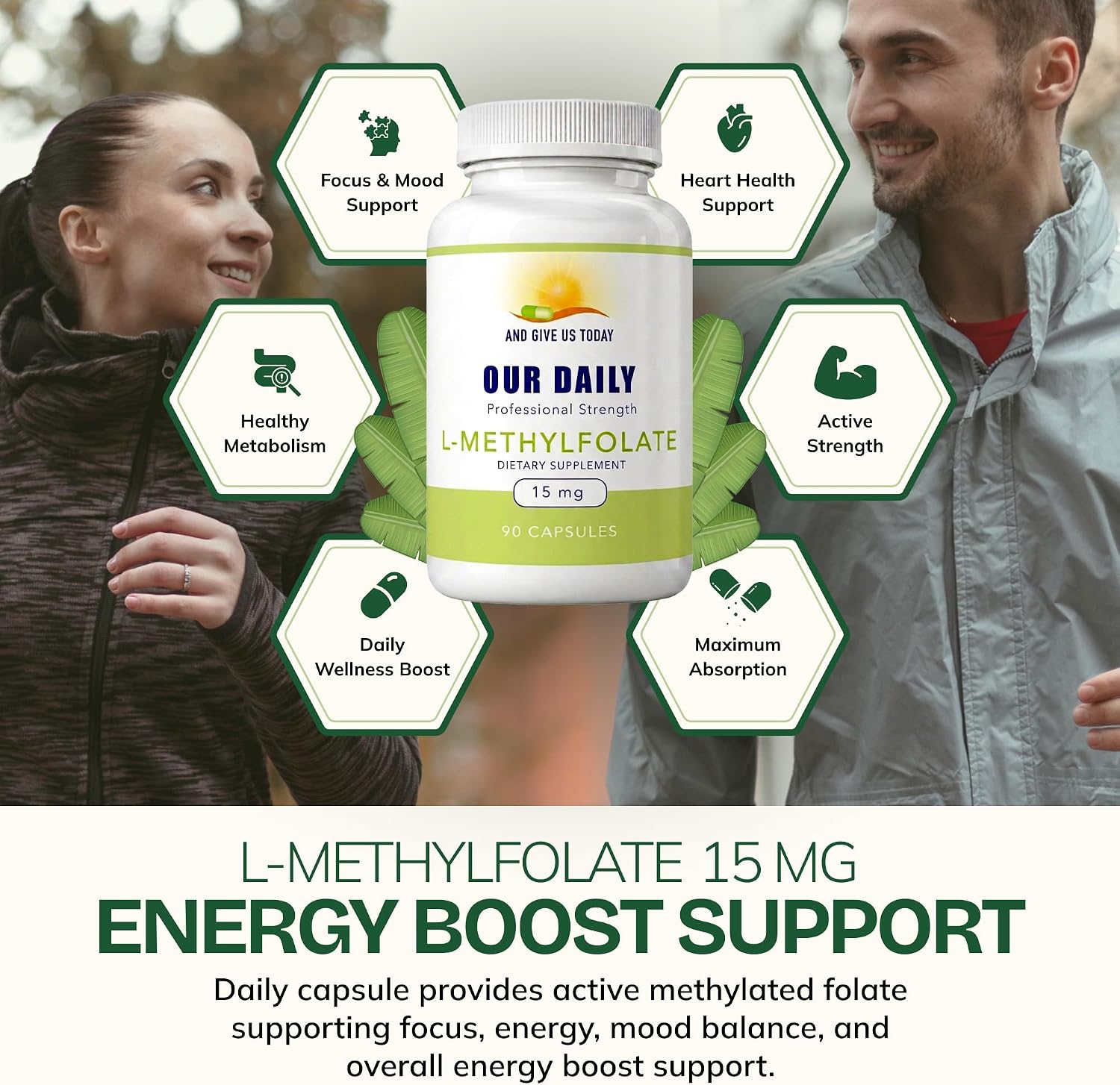 Our Daily Vites L-Methylfolate 15mg – Active 5-MTHF Methylated Folate Supplement, 90 Capsules - görsel 4