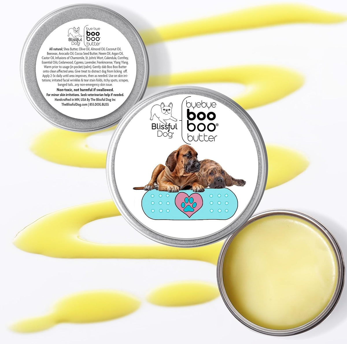 The Blissful Dog Boo Butter - Natural Dog Balm (16 oz) - görsel 2