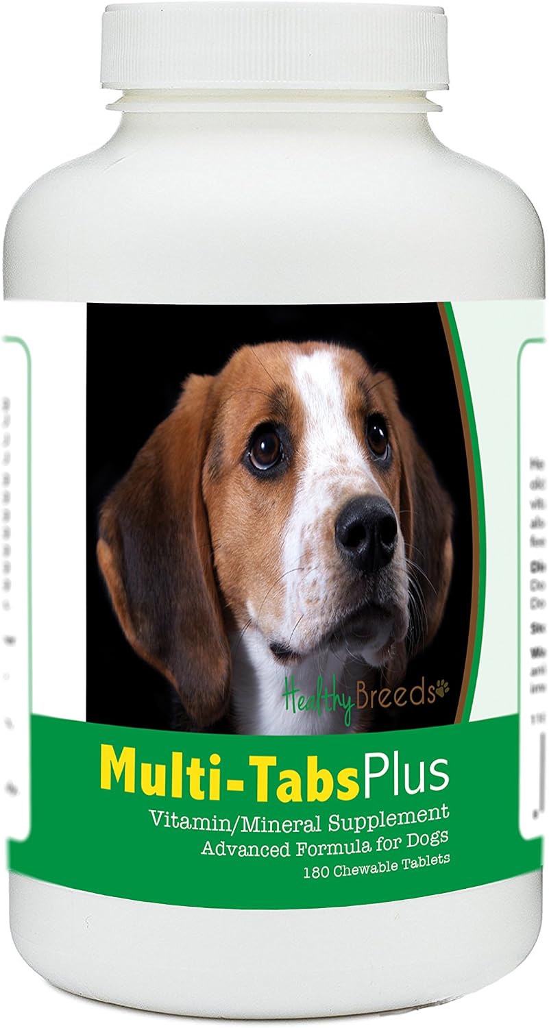 Healthy Breeds American English Coonhound Multi-Tabs Plus Chewable Tablets 180 Count - görsel 1