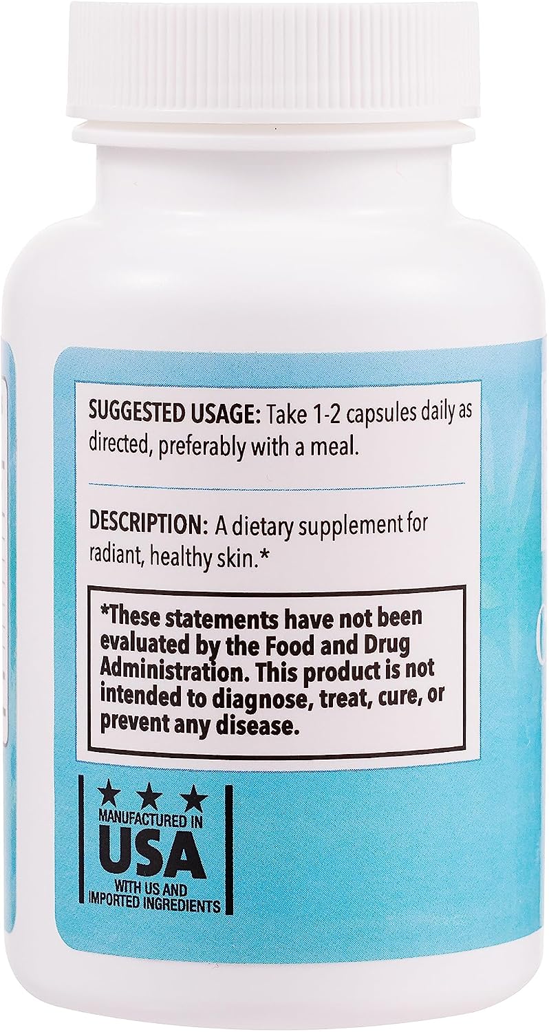 Clear Skin Vitamins for Women & Men - Supplement for Healthy Glowing Skin and Acne Control - Patented and Dermatologist Developed Hormonal & Cystic Acne Pills - görsel 9
