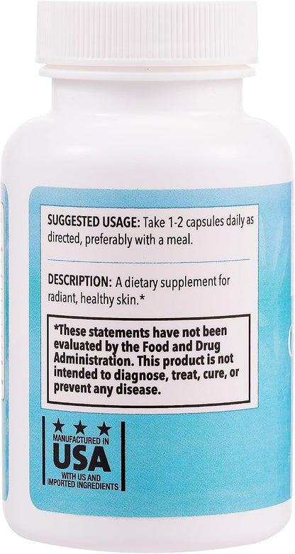 Clear Skin Vitamins for Women & Men - Supplement for Healthy Glowing Skin and Acne Control - Patented and Dermatologist Developed Hormonal & Cystic Acne Pills
