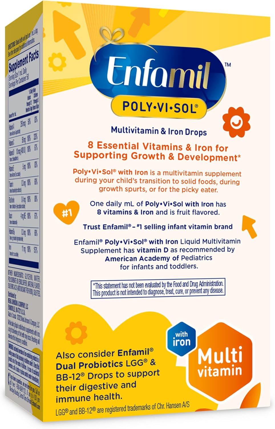 Enfamil Poly-Vi-Sol 8 Multi-Vitamins & Iron Food Supplement Drops for Infants and Toddlers - görsel 8