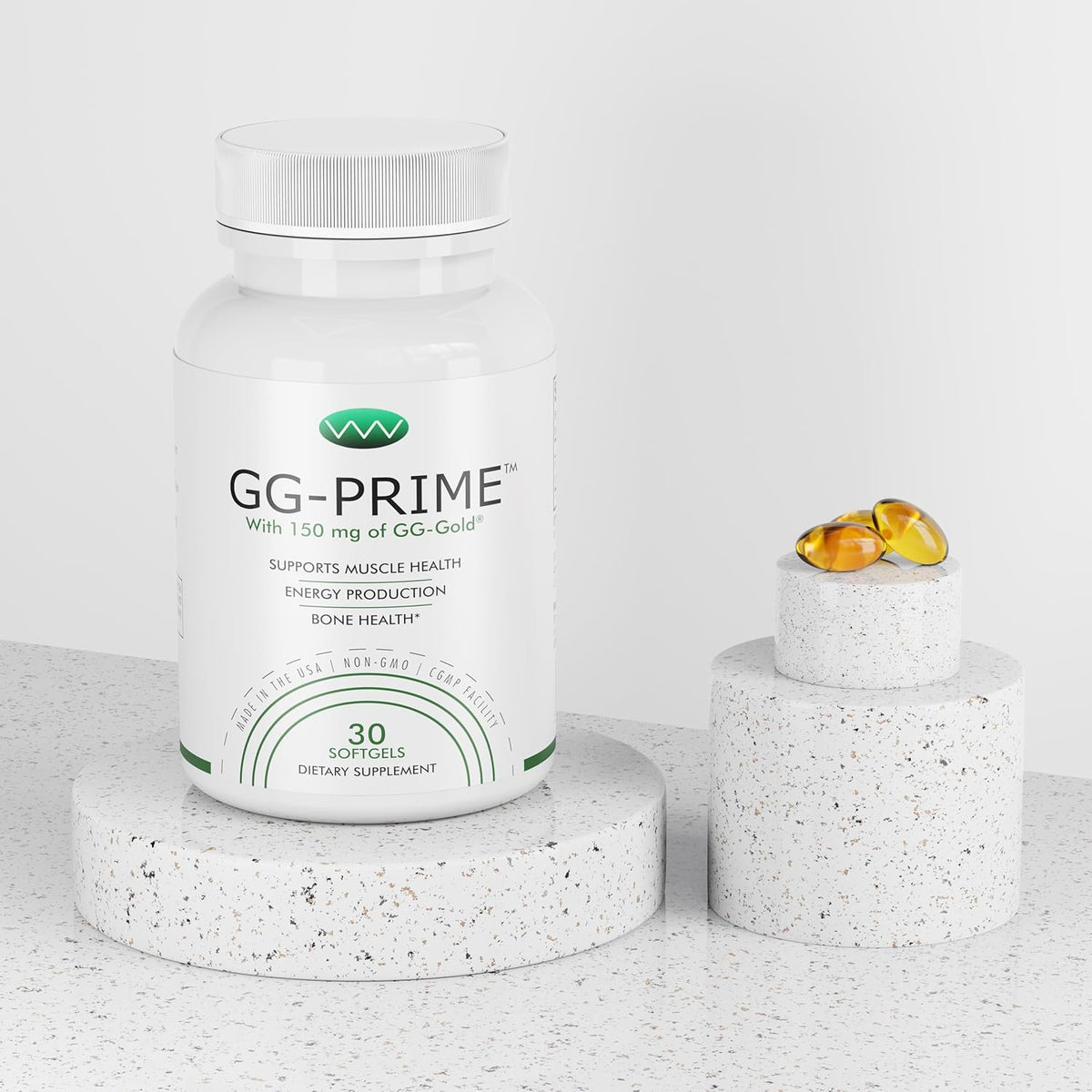 GG-Prime™ Geranylgeraniol Supplement – 150mg GG-Gold® from Annatto – Helps Support CoQ10 Production, Muscle & Bone Health – 30 Soft gel capsule Capsules - görsel 4
