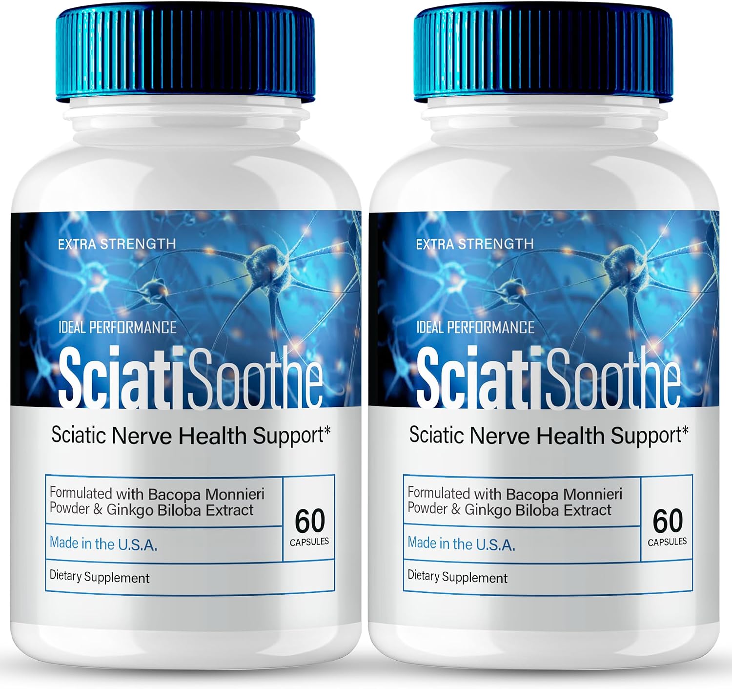 SciatiSoothe for Sciatica Capsules - Nerve Health Support Supplement, Advanced Formula, Maximum Strength (2-Pack) - görsel 1