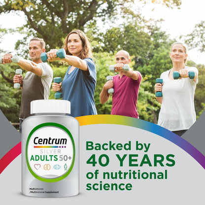 Centrum Silver Multivitamin for Adults 50 Plus, 220 Tablets
