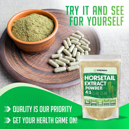XPRS Nutra Horsetail Extract Powder – High Silica, Vegan, 454 g