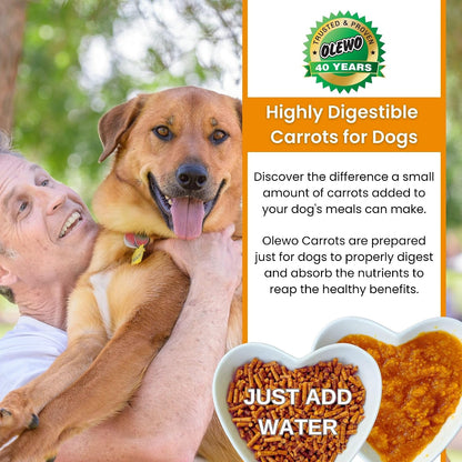 Olewo Original Carrots for Dogs – Dehydrated Dog Food Topper, 1 kg (1000 g)