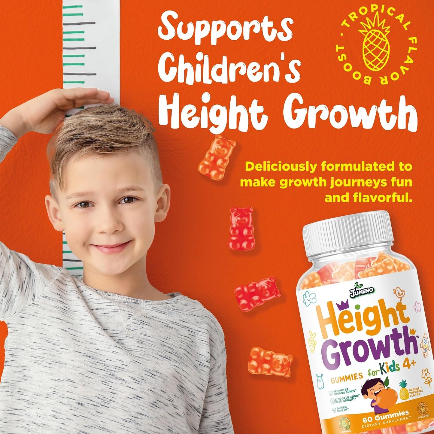 Juneno Height Support Gummies for Teens & Children - görsel 2