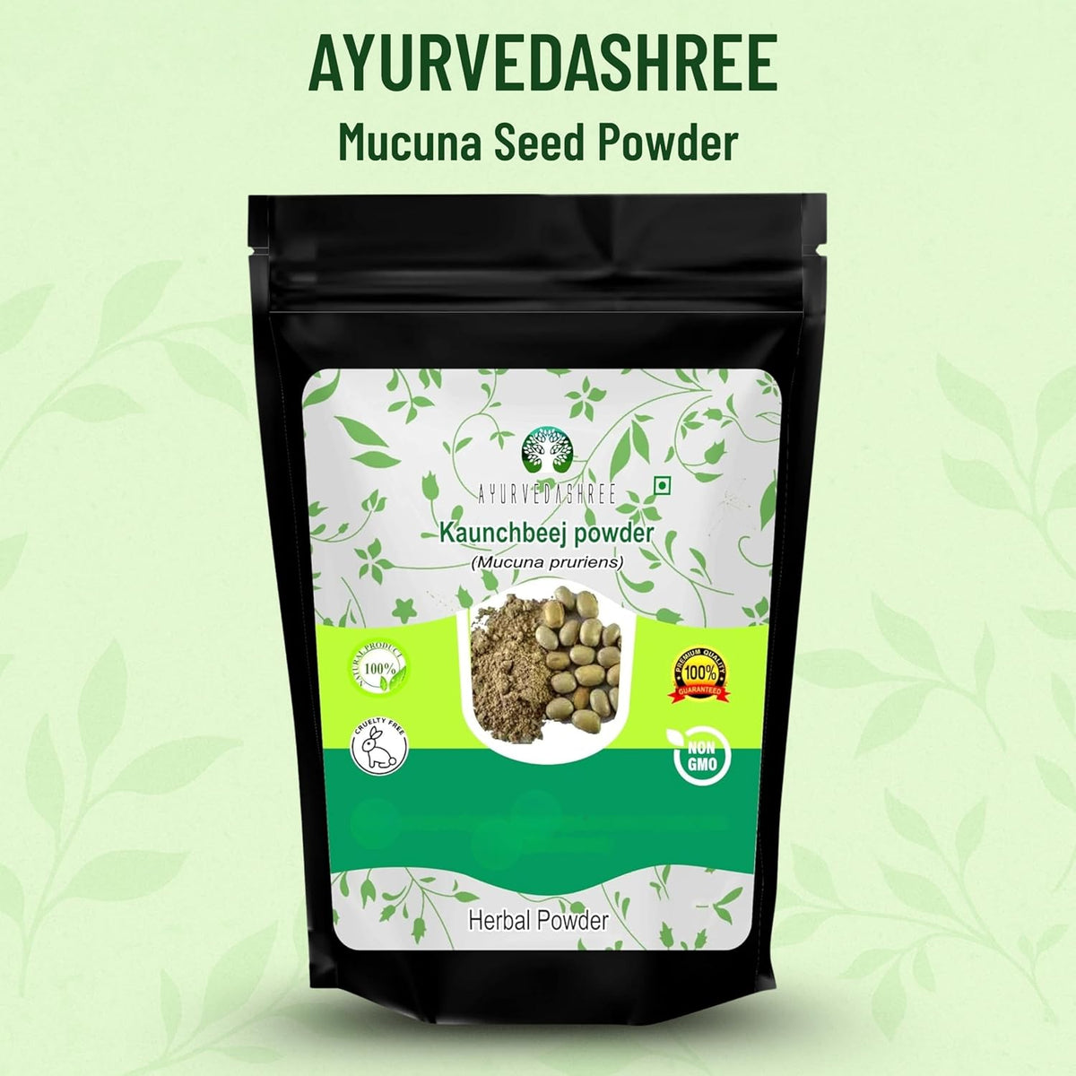 Ayurvedashree Mucuna Seed Powder (Kapikacchu/Kaunch Beej) - 200g - görsel 2