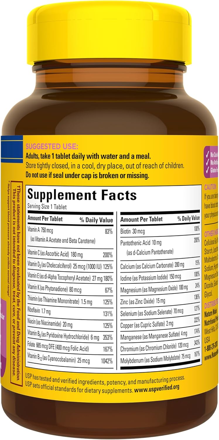 Nature Made Multivitamin for Women Over 50, No Iron, 90 Tablets - görsel 9