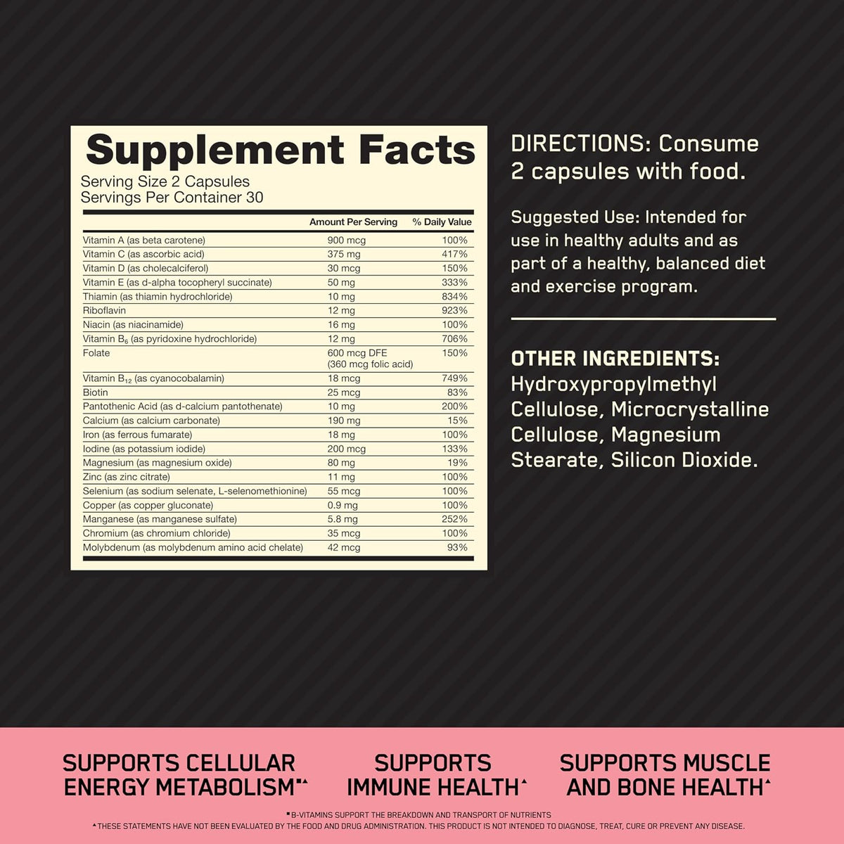Optimum Nutrition Opti-Women Daily Multivitamin for Women - görsel 2