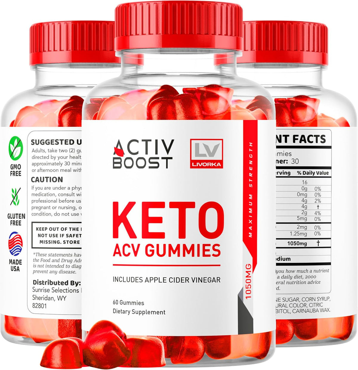 ActivBoost Keto Gummies Advanced Formula with ACV (2 Pack, 120 Gummies) - görsel 7