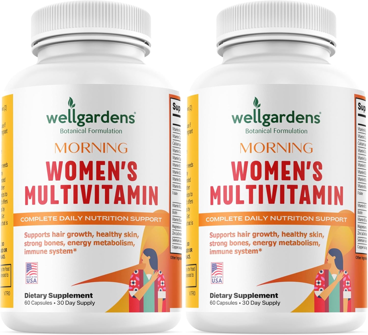 Wellgardens Women's Daily Multivitamin – with Biotin, Cranberry & Red Clover for Hair, Skin, Energy and Immune Support (60 Capsules) - görsel 7