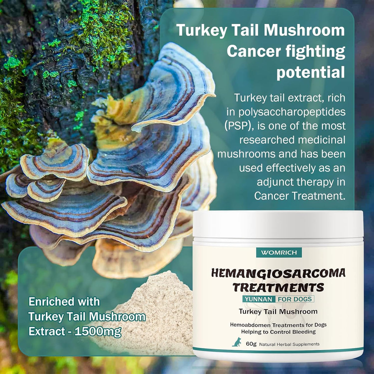 Blood Support for Dogs with Yunnan Sanqi & Turkey Tail Mushroom - görsel 4
