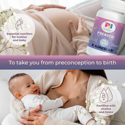 Kirkman P2i Prenatal Vitamins – Multivitamin with Choline, 120 Capsules