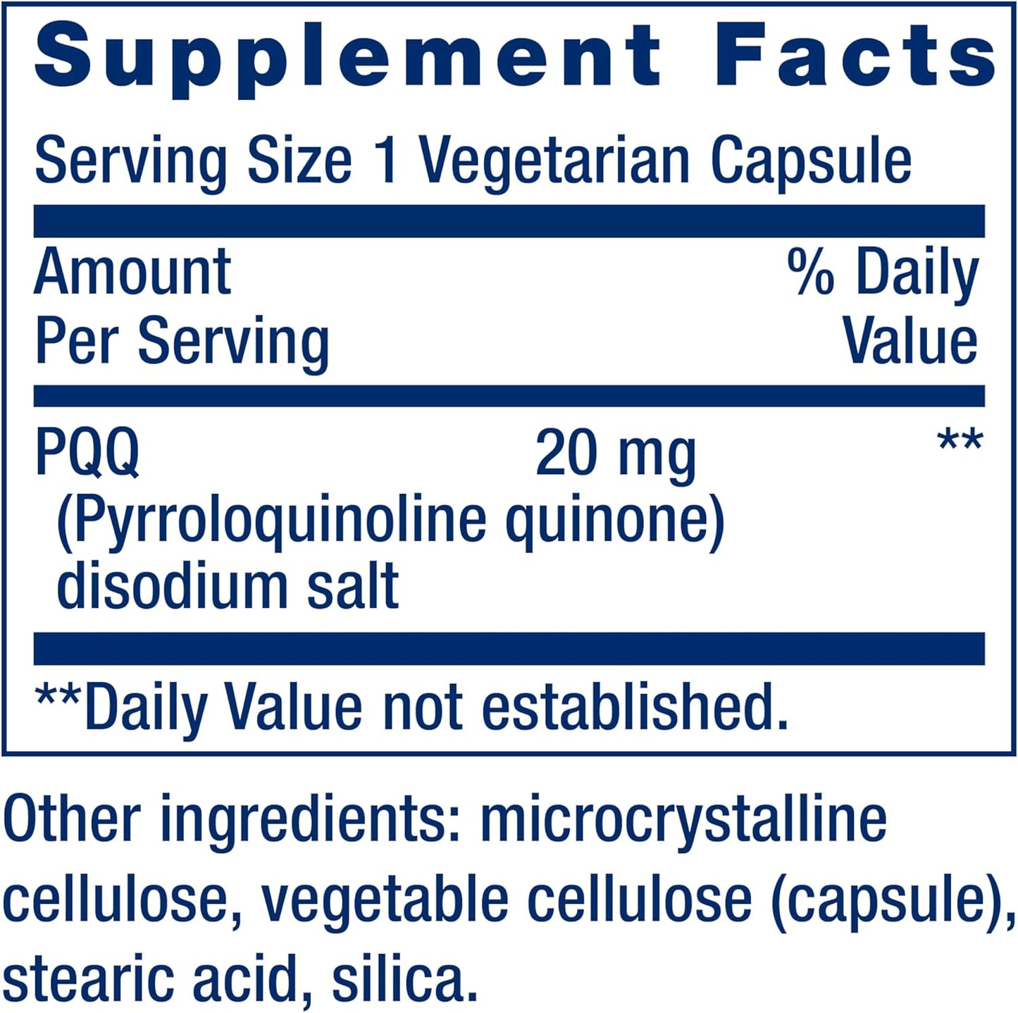 Life Extension PQQ, 20 mg, 30 Capsules - görsel 3