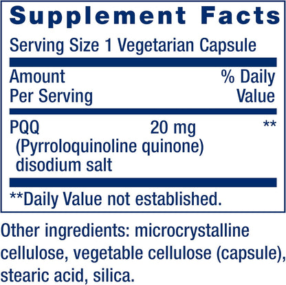Life Extension PQQ, 20 mg, 30 Capsules