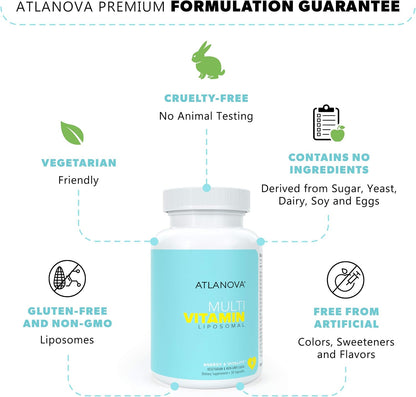 ATLANOVA True Liposomal Multivitamin and Multimineral Supplement - 30 Capsules