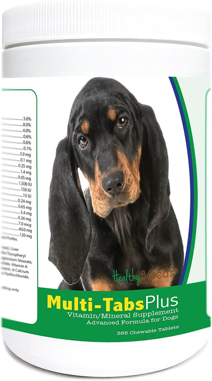 Healthy Breeds Black and Tan Coonhound Multi-Tabs Plus Chewable Tablets 365 Count