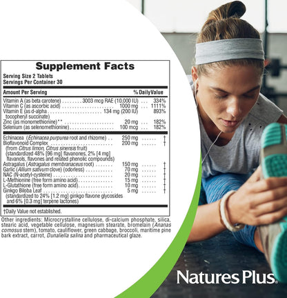NaturesPlus Commando 2000 - 60 Tablets - Antioxidant & Immune Support Supplement