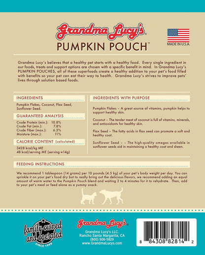 Grandma Lucy's Pumpkin Pouch Skin and Coat Supplement - 6oz