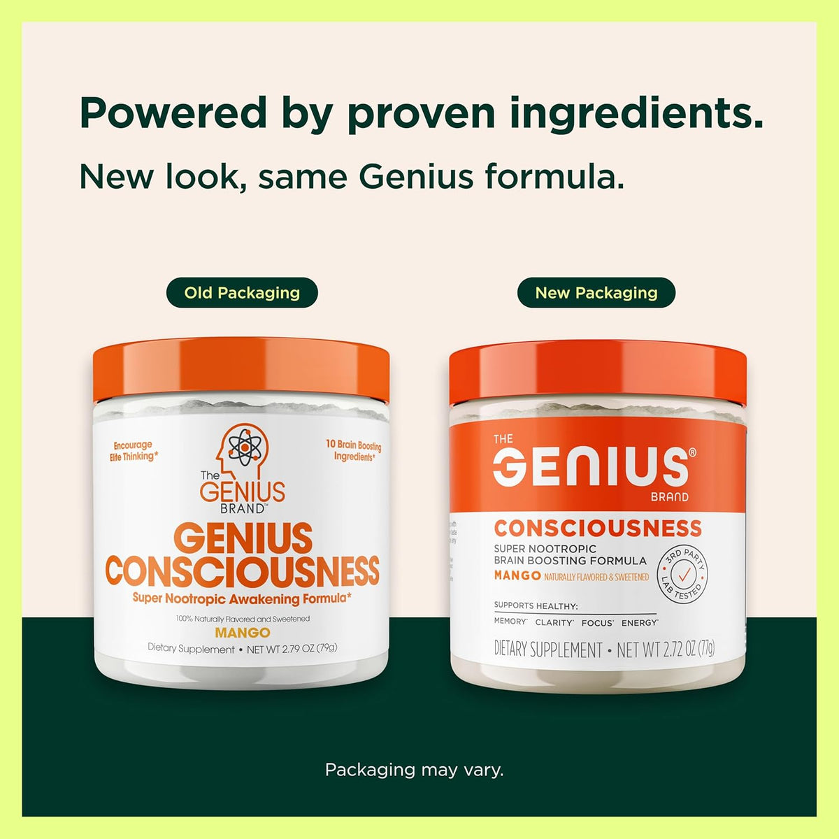 Genius Consciousness – Super Nootropic Brain Supplement Powder (Mango) - görsel 2