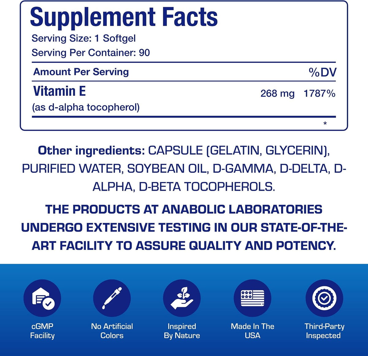 Vitamin E 400 IU Softgels – Natural d-Alpha Tocopherol & Mixed Tocopherols – Antioxidant Immune Support – 90 Softgels - görsel 4