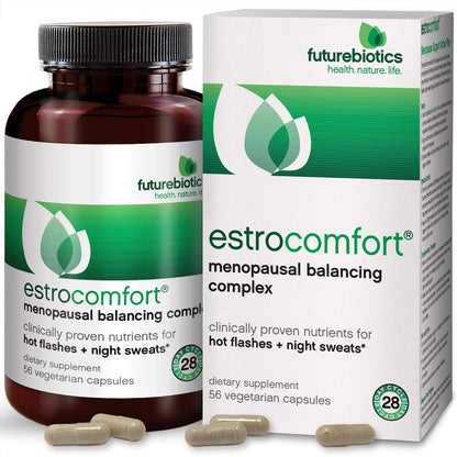 Futurebiotics Estrocomfort Vegetarian Capsules - Menopause Support with Soya Isoflavones & L-Theanine