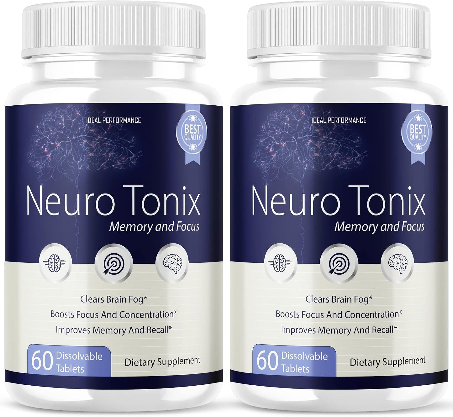 Neurotonix Memory Supplement - Official Formula - Neuro Tonix Memory Capsules for Focus and Memory, Neurotonix Brain Supplement, Neuro Tonix Advanced Formula Maximum Strength (120 Capsules) - görsel 1