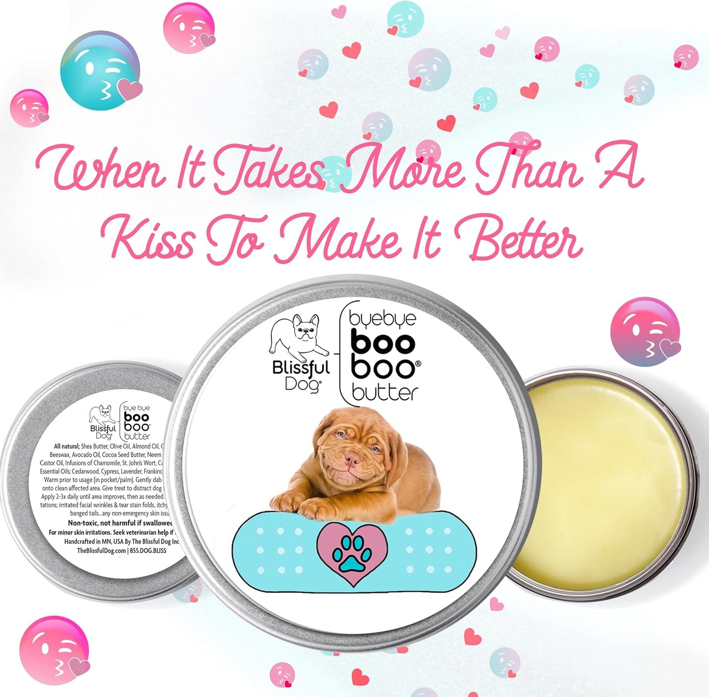 The Blissful Dog 113g TIN Dogue De Bordeaux Booboo Butter - görsel 2