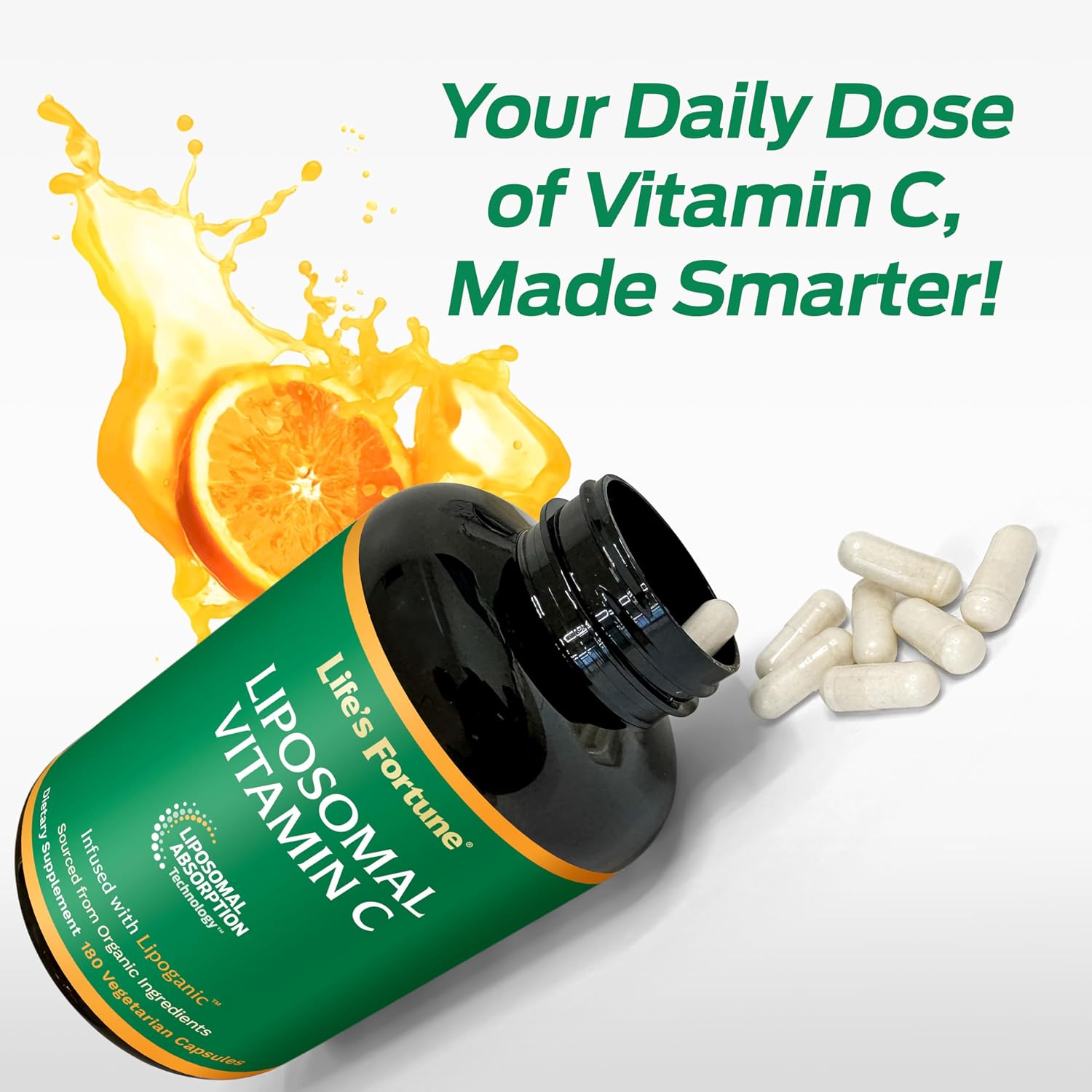 Life's Fortune Liposomal Vitamin C 2100 mg – 180 Capsules - görsel 5