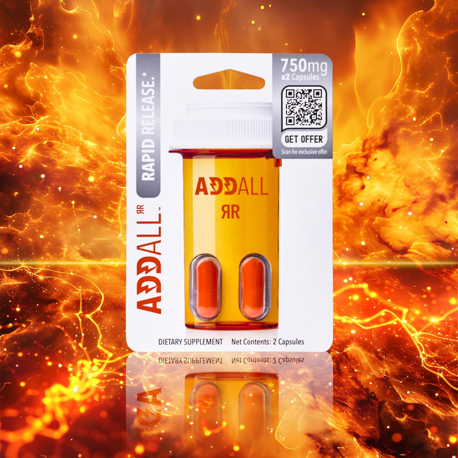 Addall Rapid Release Supplement (5 Pack) – Nootropic for Focus, Energy & Mental Clarity - görsel 5