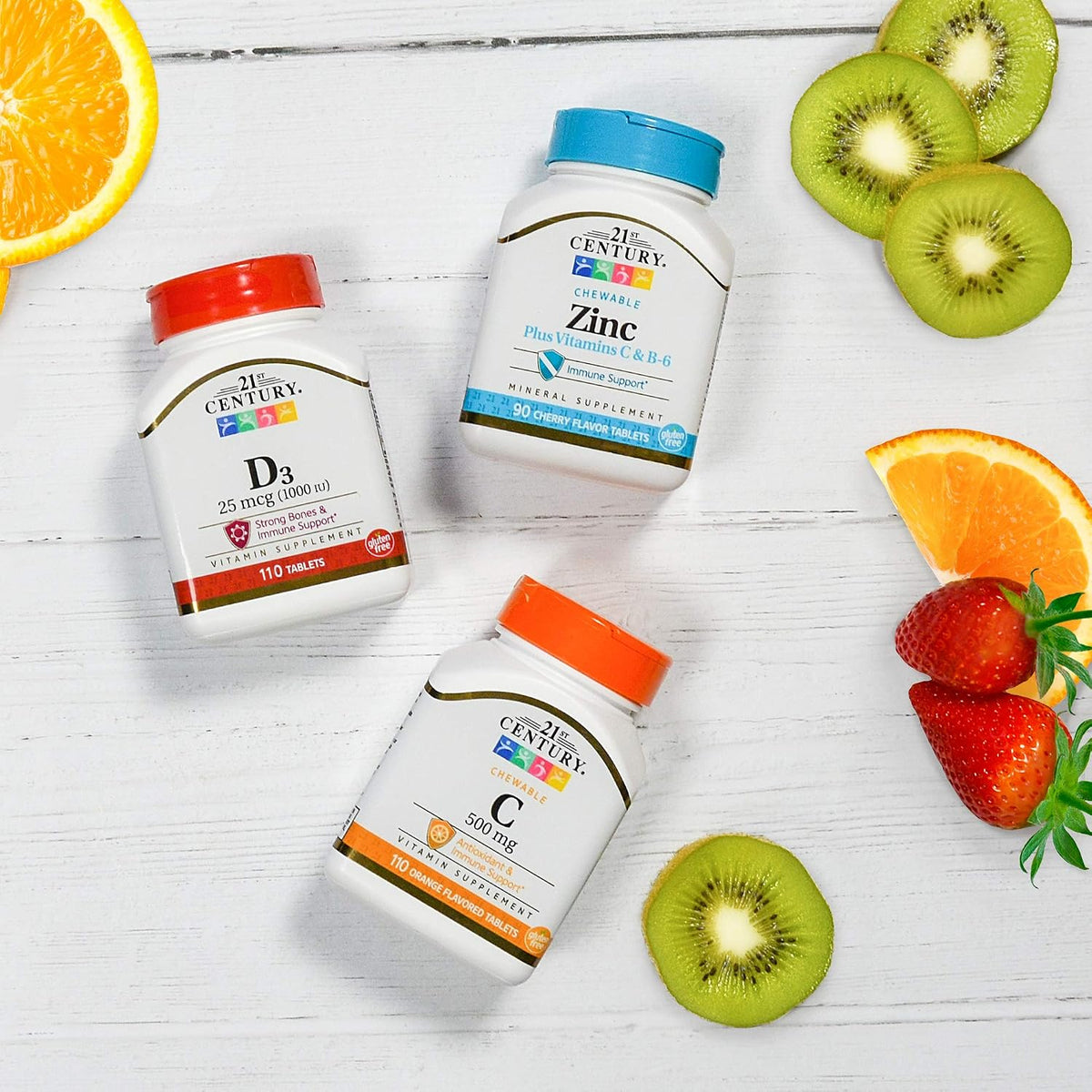 21st Century Vitamin D3 1000 IU Tablets (110 Tablets) – Pack of 3 - görsel 4