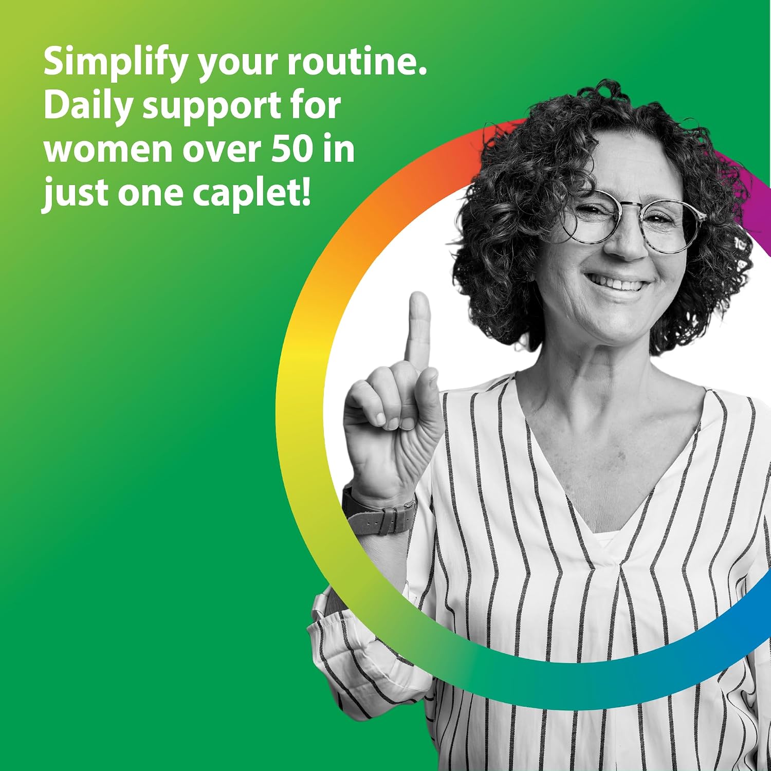 Rainbow Light Women's One+ Multivitamin 50 Plus – 150 Caplets - görsel 3