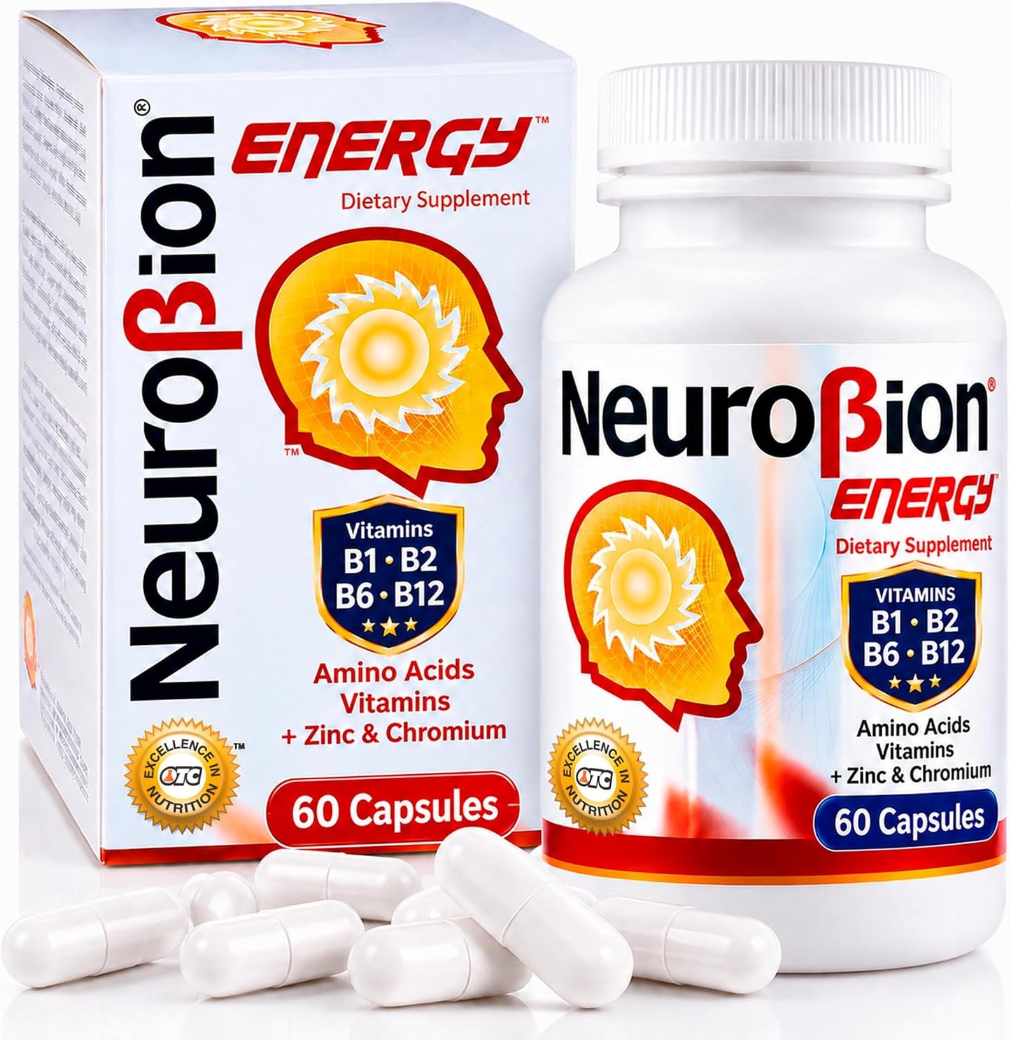 Neurobion Energy B-Complex Capsules – 60 Capsules - görsel 1
