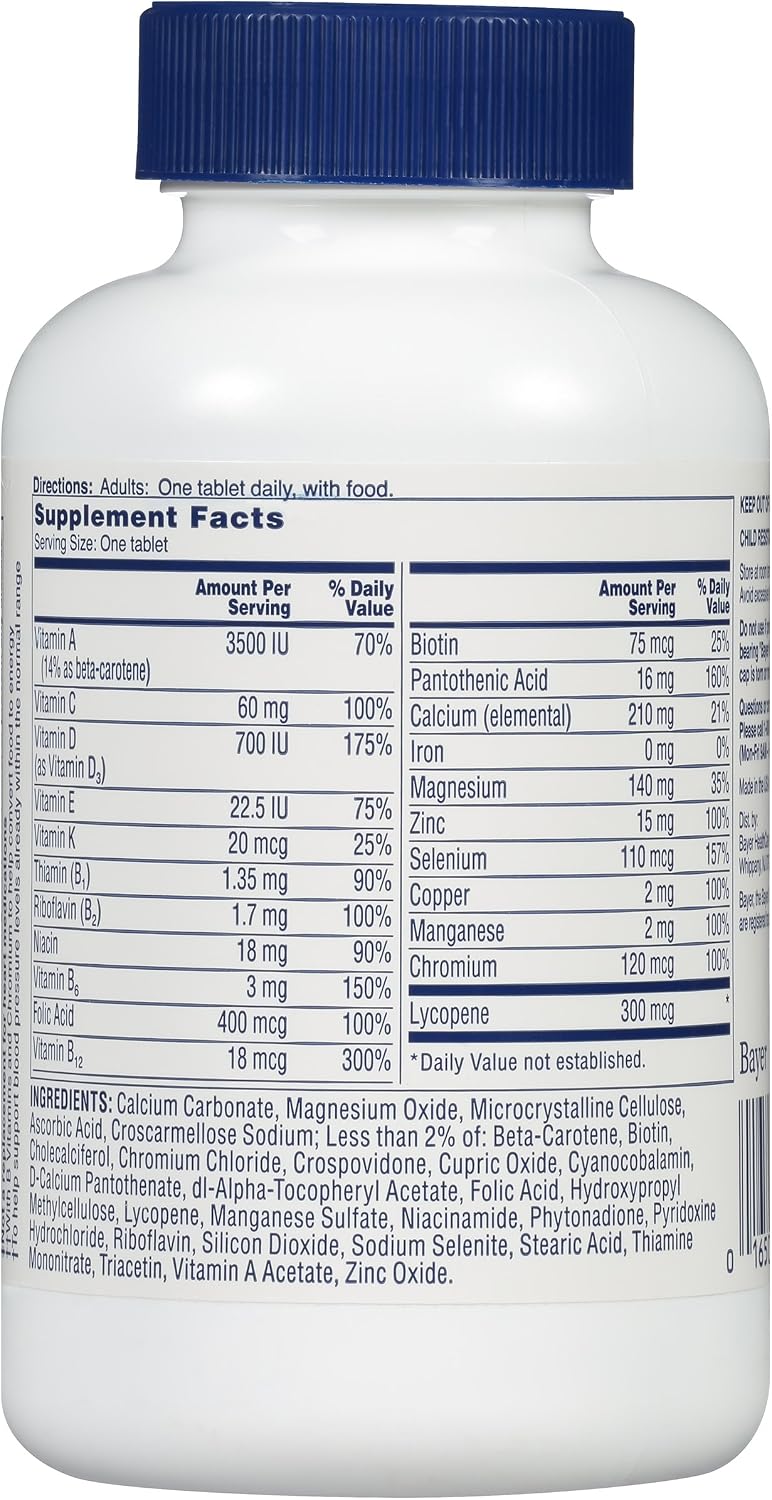 One A Day Men's Health Formula Multivitamin Tablets - görsel 8