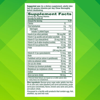 vitafusion Men's Multivitamin Gummies - Berry Flavoured - 120 Gummies (60-Day Supply)