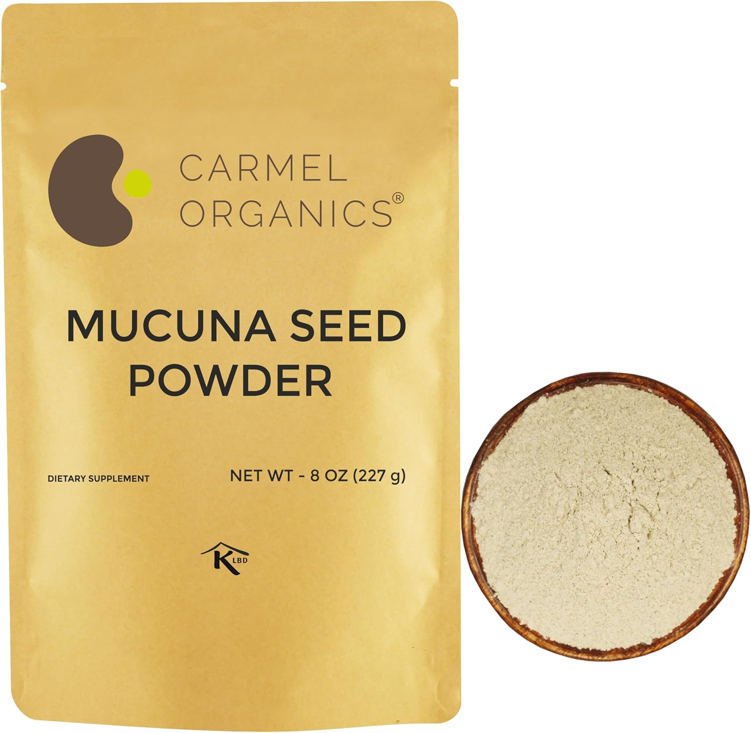 CARMEL ORGANICS Mucuna Pruriens Powder 227 g - görsel 1