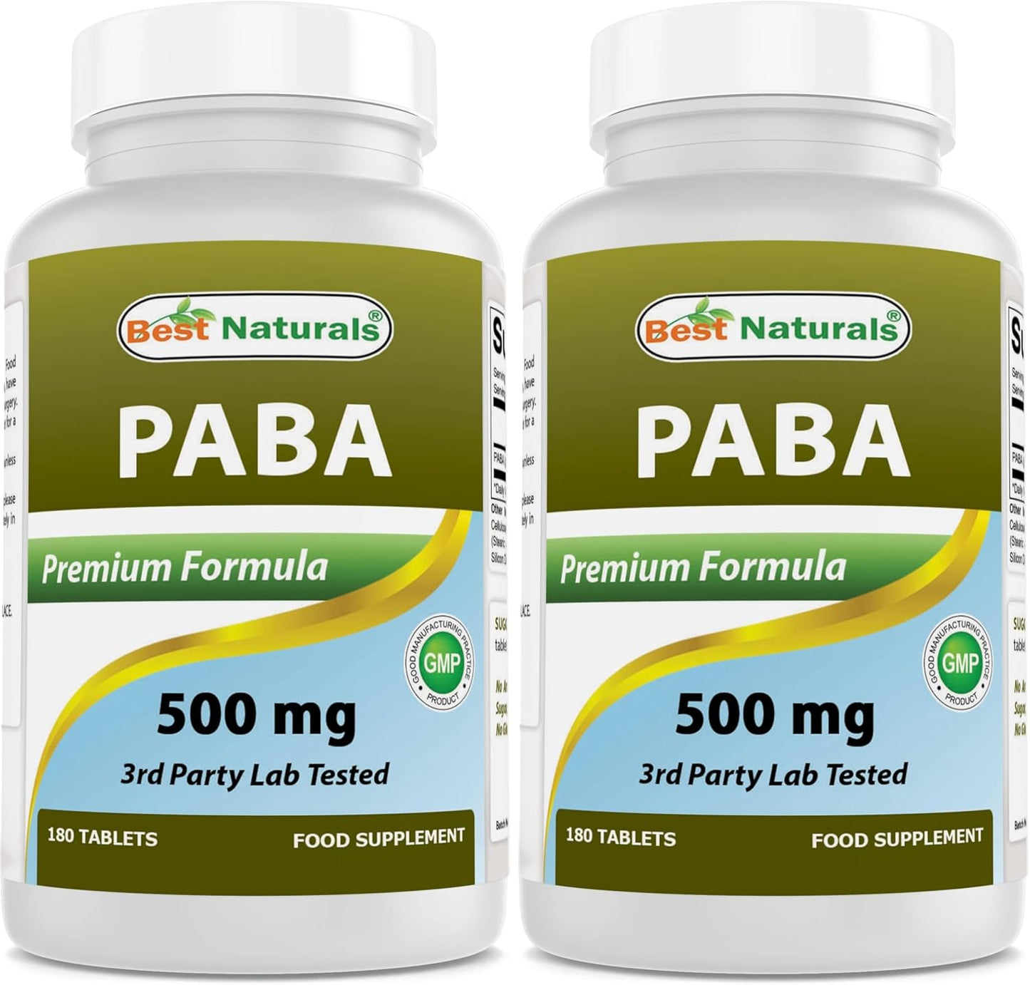 Best Naturals PABA 500 mg, 180 Tablets - görsel 8