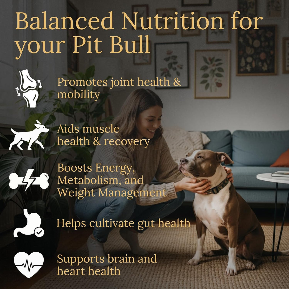 Prestige Breed Multivitamins, Balanced Nutrition for Your Pit Bull, 90 Chews, Made in the USA with Real Bacon - görsel 2