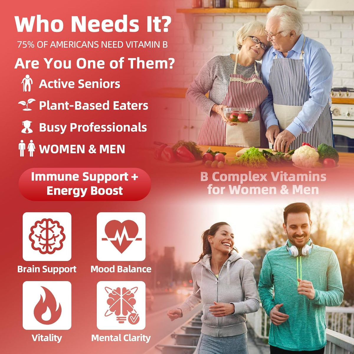 GREENPEOPLE Vitamin Methylated B Complex | Methyl B12 + L-Methyl Folate | Support Energy Metabolic, Immunity & Cognitive | 6 Super B Complex w/Mg, Ashwagandha & L‑Theanine for Women -Vegan, 2fl - görsel 8