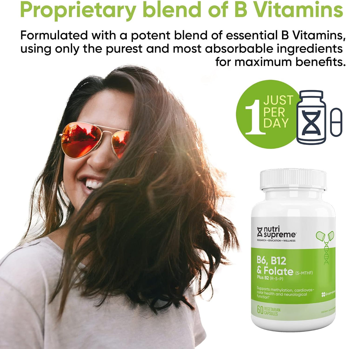 Nutri Supreme Folate with B6 and B12, 60 Wafers - görsel 5
