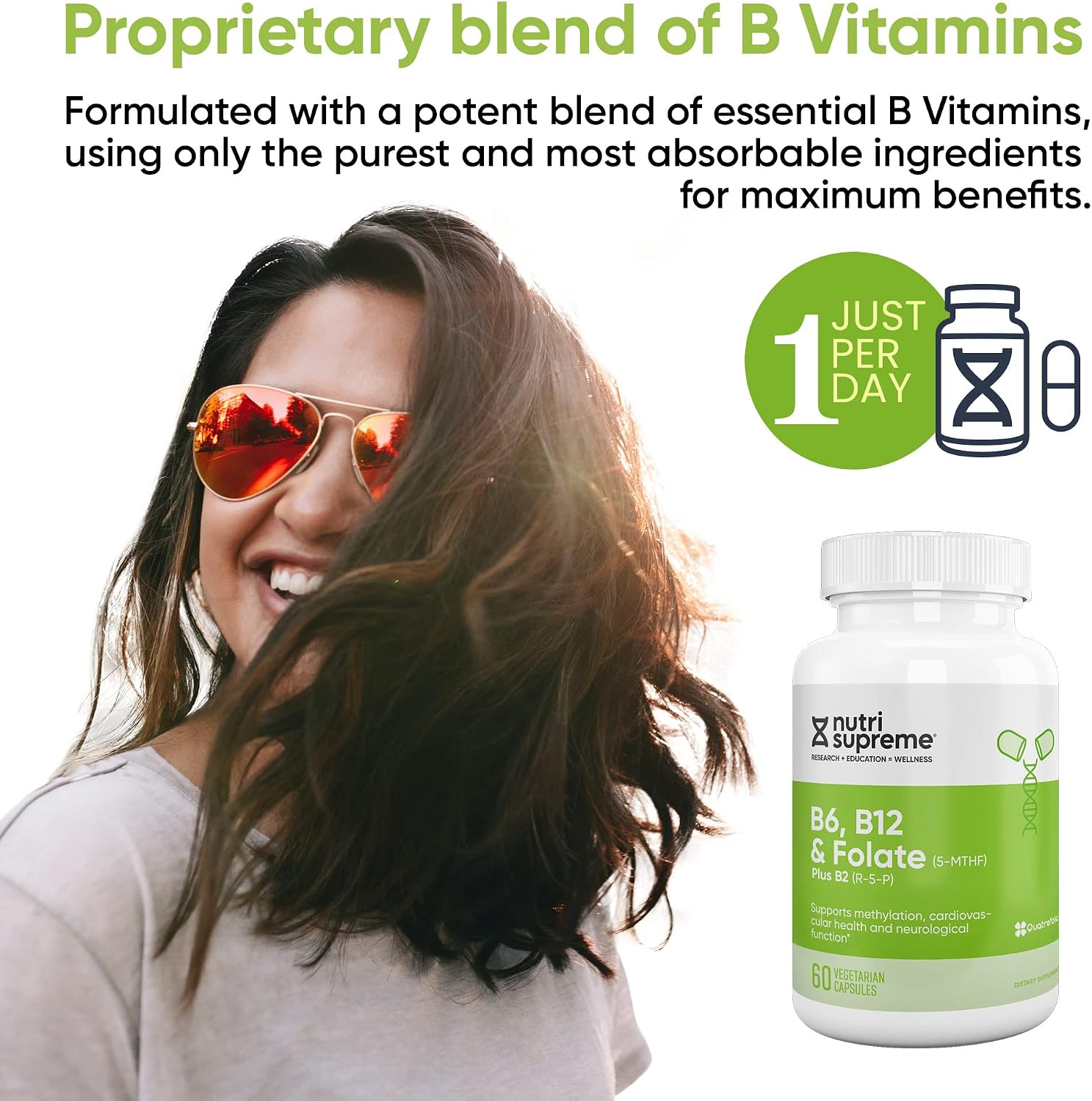 Nutri Supreme Folate with B6 and B12, 60 Wafers - görsel 5