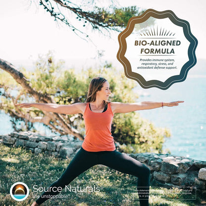 Source Naturals Wellness Formula Bio-Aligned Vitamins & Herbal Defence - Immune Support Supplement - 90 Tablets