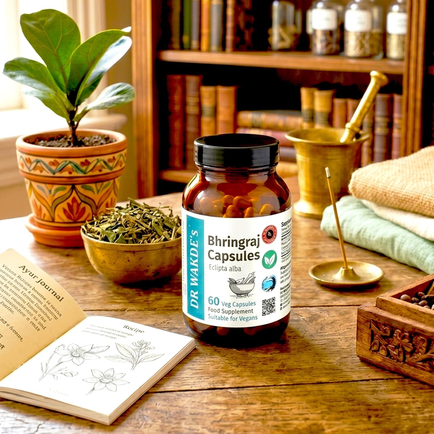 DR WAKDE's Bhringraj Capsules for Hair Growth & Liver Support - görsel 9